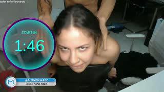 alondra_on_fire about 8 minutes into her 9 Oct show
